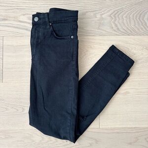 petite black topshop jamie jeans